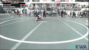 55-58 lbs Round Of 16 - Levi Hughes, D3 Wrestling Cluib vs Oaklyn Thompson, Marlow Outlaws