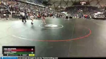 Champ. Round 1 - Ava Weatherl, Camas (Girls) vs Kendra Perez, Toppenish (Girls)