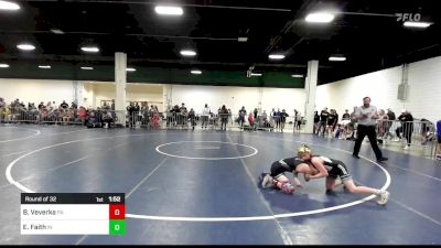80 lbs Round Of 32 - Brennen Veverka, PA vs Elias Faith, IN