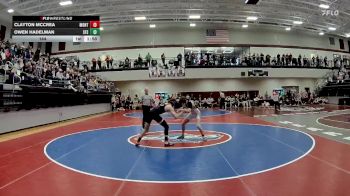 144 lbs Quarters & 1st Wb (16 Team) - Clayton McCrea, Jasper County vs Owen Hadelman, St Francis School