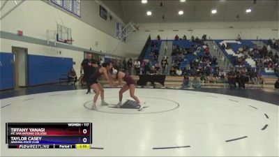 117 lbs Cons. Semi - Tiffany Yanagi, Mt. San Antonio College vs Taylor Casey, Arizona State Club