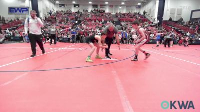 92 lbs Round Of 16 - Aiden Hawkins, Blackwell Wrestling Club vs Brendon Burns, Kansas Young Guns