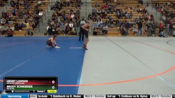 75 lbs Cons. Round 4 - Brody Schroeder, MN Elite vs Henry Luhman, MN Elite Wrestling