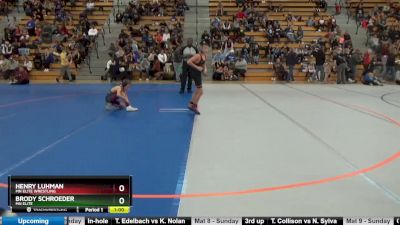 75 lbs Cons. Round 4 - Brody Schroeder, MN Elite vs Henry Luhman, MN Elite Wrestling