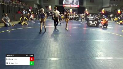 87 lbs Round Of 32 - Dom Costa, Thomas Jefferson vs Mason Gregor, Cathedral Prep