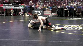 121 lbs First Round - Elijah Scriven, Hickory vs Bruce Anderchak, Quaker Valley