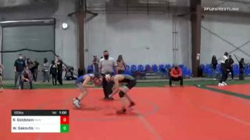 100 lbs 5th Place - Ryan Goldstein, Rhino vs William Sakoutis, Triumph