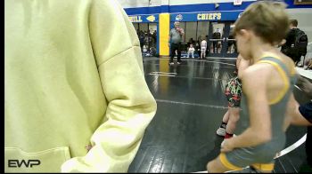 58-61 lbs Semifinal - Hayden Gregory, Tulsa Blue T Panthers vs Lexton Manning, Bristow Elementary Wrestling Club