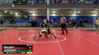 65 lbs Round 5 (6 Team) - Jameson Bailey, Medina Highland vs Dean Lewicz*, Oregon Clay