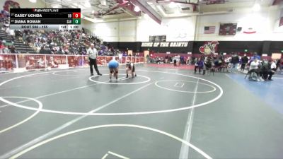 155 lbs Cons. Round 3 - Diana Roman, Santa Ana Valley vs Casey Uchida, Diamond Bar