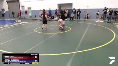 135 lbs Final - Greg Gall, Anchor Kings Wrestling Club vs Carly Duelfer, Avalanche Wrestling Association