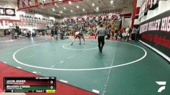 113 lbs Cons. Round 4 - Braxden O`Brien, Temescal Canyon vs Jacob Jenner, Wilson Long Beach