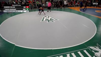 66-72 lbs Semifinal - David Dorzhiev, Built By Brunson Wrestling vs Kamden Cullen, Cory Clark Wrestling