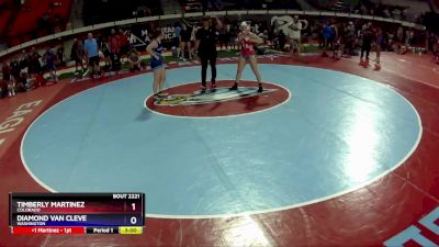 140 lbs Quarterfinal - Timberly Martinez, Colorado vs Diamond Van Cleve, Washington