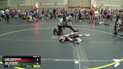 40 lbs Round 5 (6 Team) - Luke Rodriguez, Belding Black vs Ben Kraemer, The Funky Singlets