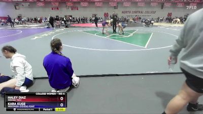 160 A Cons. Round 1 - Haley Diaz, Indiana Tech vs Kara Kuge, Wisconsin-Stevens Point