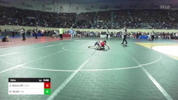 76 lbs Consi Of 16 #2 - Johnny Ashcroft, Locust Grove Middle School vs Brody Scott, Lions Wrestling Academy