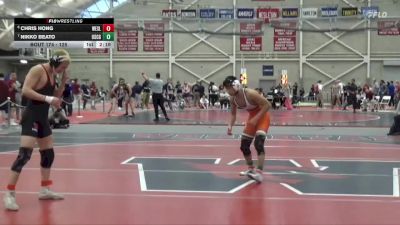 125 lbs Cons. Round 2 - Chris Hong, Wesleyan (CT) vs Nikko Beato, Coast Guard