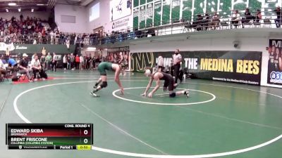 126 lbs Cons. Round 4 - Brent Friscone, Columbia (Columbia Station) vs Edward Skiba, Brunswick