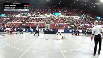 AA - 144 lbs 1st Place Match - Bode Hazlett, Butte vs Aiden Downing, Flathead (Kalispell)