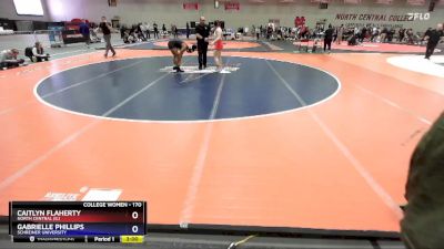 170 lbs Cons. Round 3 - Gabrielle Phillips, Schreiner University vs Caitlyn Flaherty, North Central (IL)