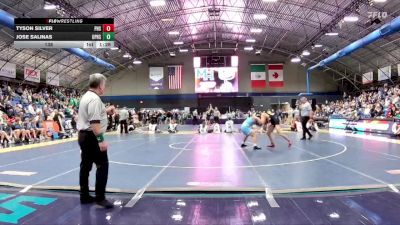 138 lbs Finals (2 Team) - Tyson Silver, Pisgah High School vs Jose Salinas, Union Pines High School