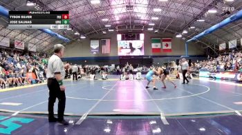 138 lbs Finals (2 Team) - Tyson Silver, Pisgah High School vs Jose Salinas, Union Pines High School