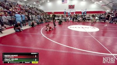 46-48 lbs Round 4 - Mateo Munoz, Greeley Metro vs Finley Helzer, Eaton Reds WC