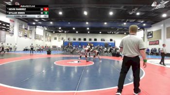 157 Boys Cons. Semi - Dyllan Irmen, Rancho Bernardo vs Kevin Ramirez, San Marcos