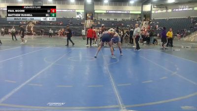 184 lbs Cons. Round 4 - Matthew Russell, Williams Baptist vs Paul Moore, Liberty U