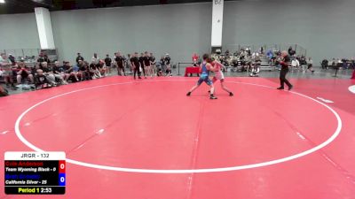 132 lbs Cole Anderson, Team Wyoming Black vs Brett Crowley, California Silver