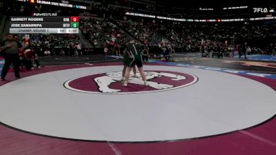 285-2A Champ. Round 1 - Jose Zamarripa, Monte Vista vs Garrett Rogers, Burlington