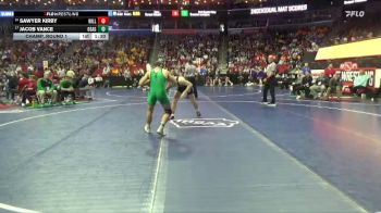 2A-157 lbs Champ. Round 1 - Jacob Vance, Osage vs Sawyer Kirby, Williamsburg