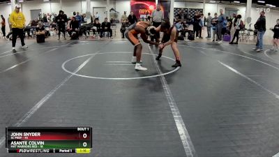 160 lbs Finals (2 Team) - Asante Colvin, Mat Warriors Red vs John Snyder, SC Prep