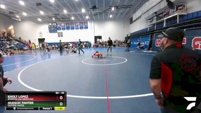 45 lbs Round 4 - Hudson Panter, Eastside United vs Kholt Lopez, Riverton USA Wrestling