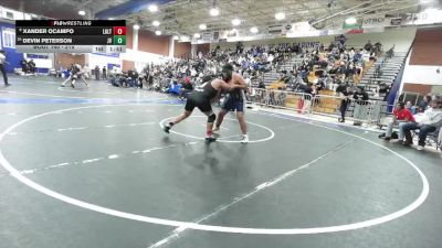 215 lbs Champ. Round 1 - Xander Ocampo, Los Altos vs Devin Peterson, Jurupa Valley