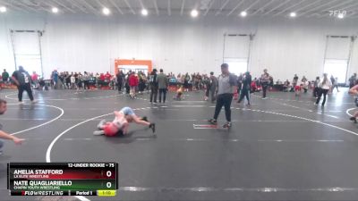 75 lbs Round 3 - Amelia Stafford, LA Elite Wrestling vs Nate Quagliariello, Chapin Youth Wrestling