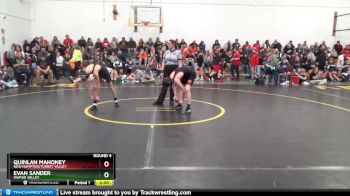 DIVISION 1 lbs Round 4 - Evan Sander, Wapsie Valley vs Quinlan Mahoney, New Hampton/Turkey Valley