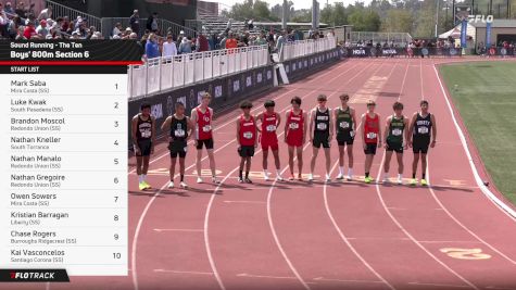 High School Boys' 800m, Prelims 1