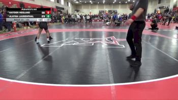 125 lbs Round 1 - Hayden Hegland, Sarbacker Wrestling Academy vs Alayna Laubenthal, BTWC