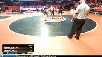 3A 220 lbs Champ. Round 1 - Cooper Caraway, Normal (Community) vs Harley Stary, Hoffman Estates (Conant)