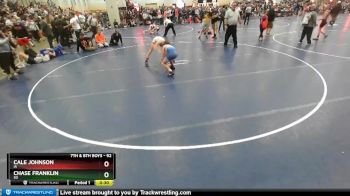 92 lbs Cons. Round 2 - Cale Johnson, IA vs Chase Franklin, SD