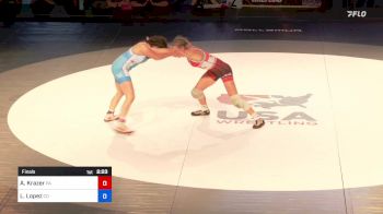 122 lbs Final - Aubre Krazer, Pennsylvania vs Lexie Lopez, Colorado