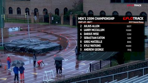 Men's 200m Championship, Heat 7