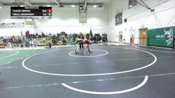 145 lbs 1st Place Match - Alexis Jimenez, Mt. San Antonio College vs Bella Arredondo, East Los Angeles College