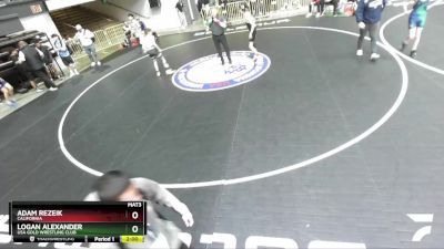 113 lbs Champ. Round 1 - Adam Rezeik, California vs Logan Alexander, USA Gold Wrestling Club