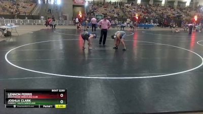 140 lbs Cons. Round 2 - Lennon Ferris, Brentwood Wrestling Club vs Joshua Clark, Forrest Youth Wrestling