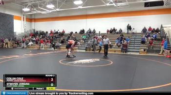 JV Boys-8 lbs Round 2 - Steeven Jordan, Clear Creek-Amana vs Collin Cole, Prairie, Cedar Rapids