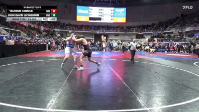 7A 285 lbs 3rd Place Match - Barron Criddle, Thompson HS vs John David Livingston, Vestavia Hills