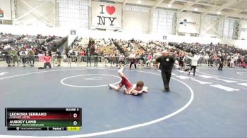 110 lbs Round 5 - Leonora Serrano, Club Not Listed vs Aubrey Lamb, Fairport Youth Wrestling